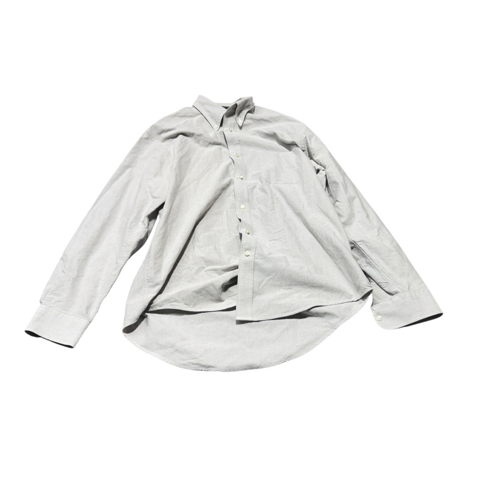 Lands' End Men's Gray Dress Shirt
